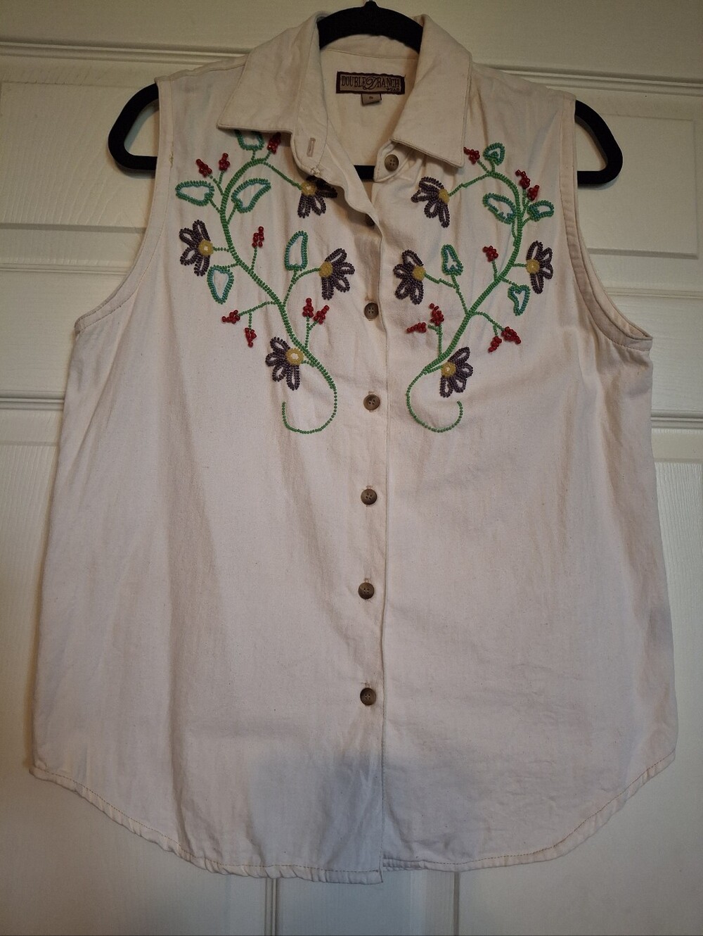 Double D Ranch Sleeveless Button Up Shirt